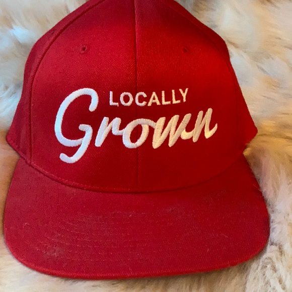 110 Other - Locally grown embroidered red and white 110 brand hat